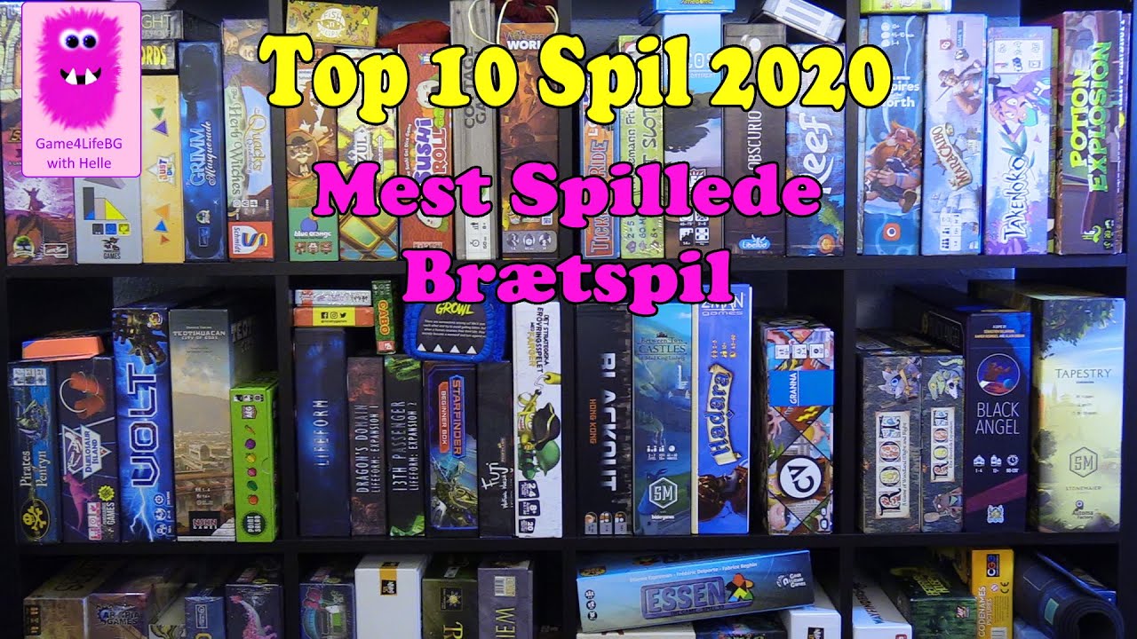 Top 10 spil 2020 - Spillede - YouTube