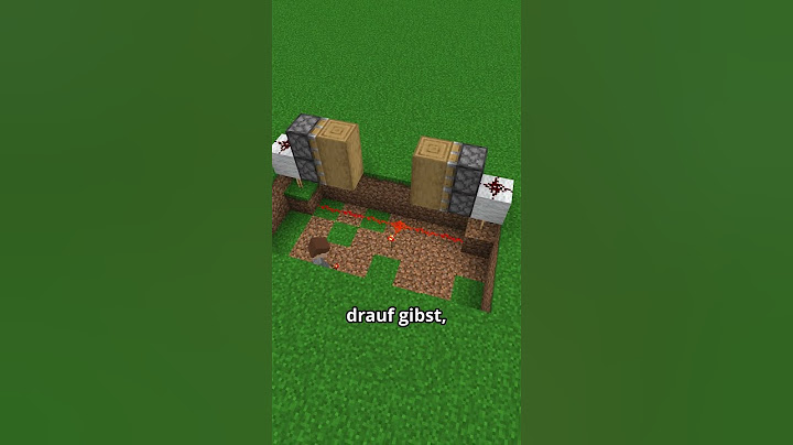 Die einfachste Redstone Tür in Minecraft