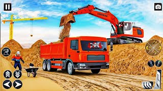 👷City Road Construction Simulator 3D 🚧 | Heavy Excavator & Truck - Android Gameplay