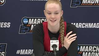 Nc State G Zam Jones And F Tilda Trygger Meet With The Media Prior To The Second Round Of The Ncaa
