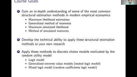Week 1: Structural Estimation | Video 1: Course Overview