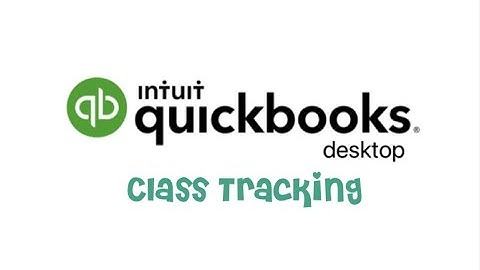 QB Desktop: Class Tracking