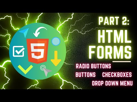 Forms in HTML Part 2 (Checkboxes, Radio Buttons, Drop Down Menu)