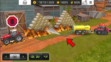 Fs18 Collect Straw & Delivered Hay Round Roll Bales ! Farming Simulator 18 Timelapse | #fs18