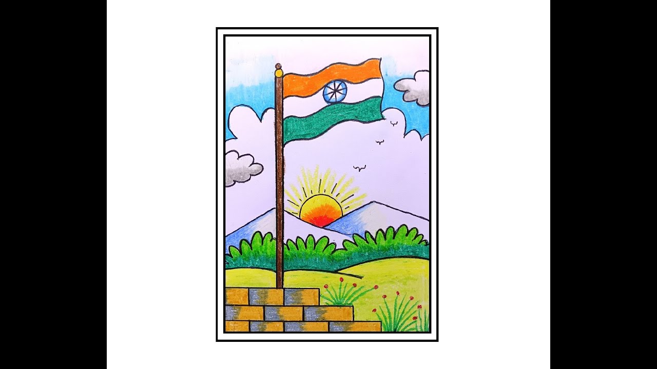 REPUBLIC DAY DRAWING EASY/HOW TO DRAW REPUBLIC DAY/REPUBLIC DAY DRAWING/REPUBLIC DAY POSTER DRAWING