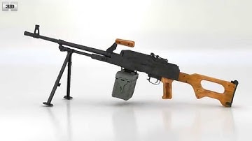 PK machine gun 3D model by 3DModels.org