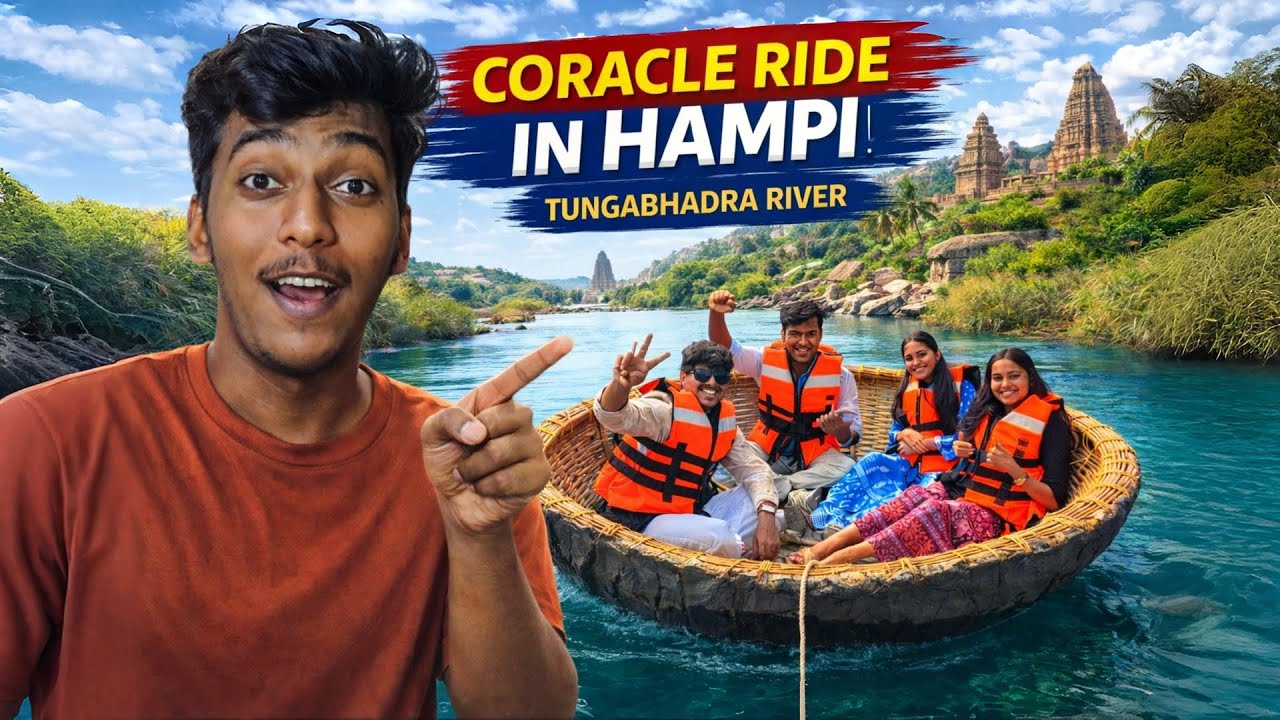I Tried the Famous Coracle Ride in Hampi | Full River Experience