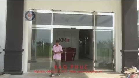 Cửa kính khung INOX tự động DS-75