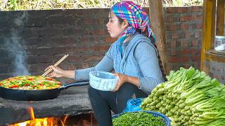 How to Cook Food for Breakfast with My Kids &amp; Harvest Vegetables to Sell at Market