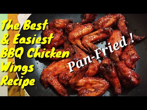 PAN-FRIED BARBECUE CHICKEN WINGS| Easy Recipe|Chicken Wings Recipe