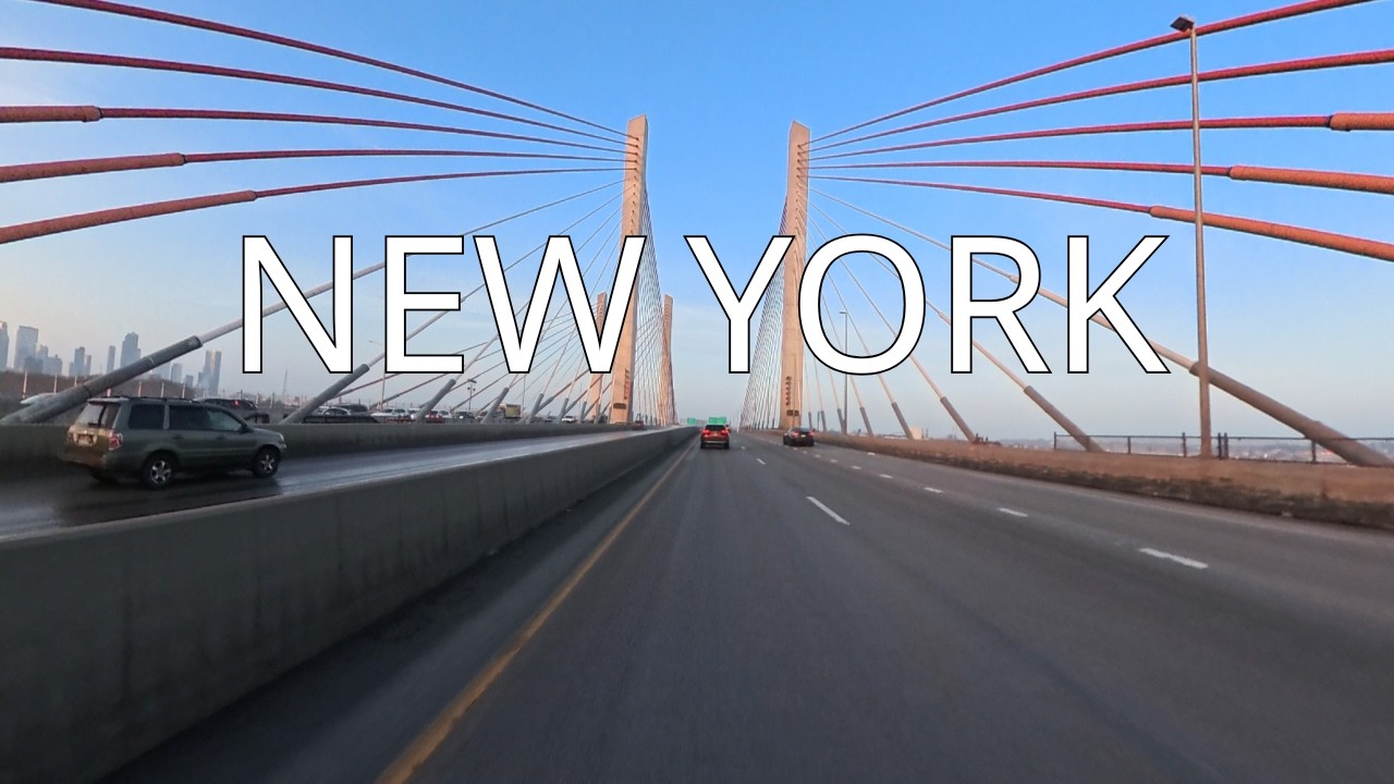 NYC Before Sunset: SoHo → Williamsburg Bridge → Kosciuszko Bridge (4K POV)