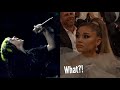 Ariana Grande reacting to various famous singers!