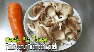 Taiwanese style stir-fried oyster mushrooms