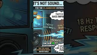 TV-2112 Subwoofer: Massive Bass, Chest-Slamming Mid-Bass #shorts