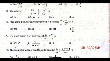 12th maths 1St Revision exam  original question paper 2020 English medium
