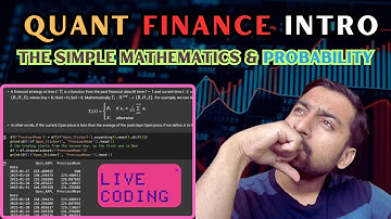 Mathematics and Probability for Quantitative Finance & Trading | An Introduction | Srijit Mukherjee