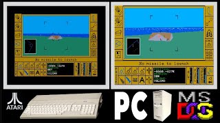 Atari ST vs PC MS-DOS : CARRIER COMMAND (Side by side comparison) Profile