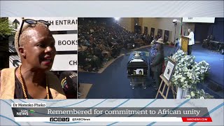Dr Motsoko Pheko funeral | Honored for legacy and remembered for commitment to African unity
