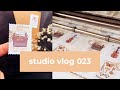 making gold foiled planner stickers | studio vlog 023