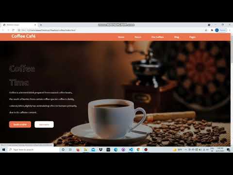 Responsive Coffee Café Template Using Html5 Css3
