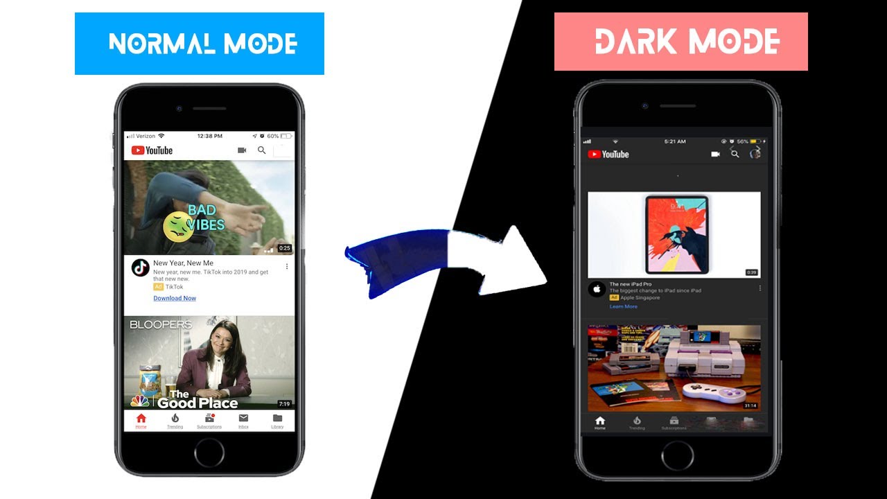 How to Enable Dark Mode on YouTube Apps New Update 2020 | Dark Mode on ...