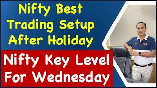 Nifty Best Trading Setup After Holiday !! Nifty Key Level For Wednesday