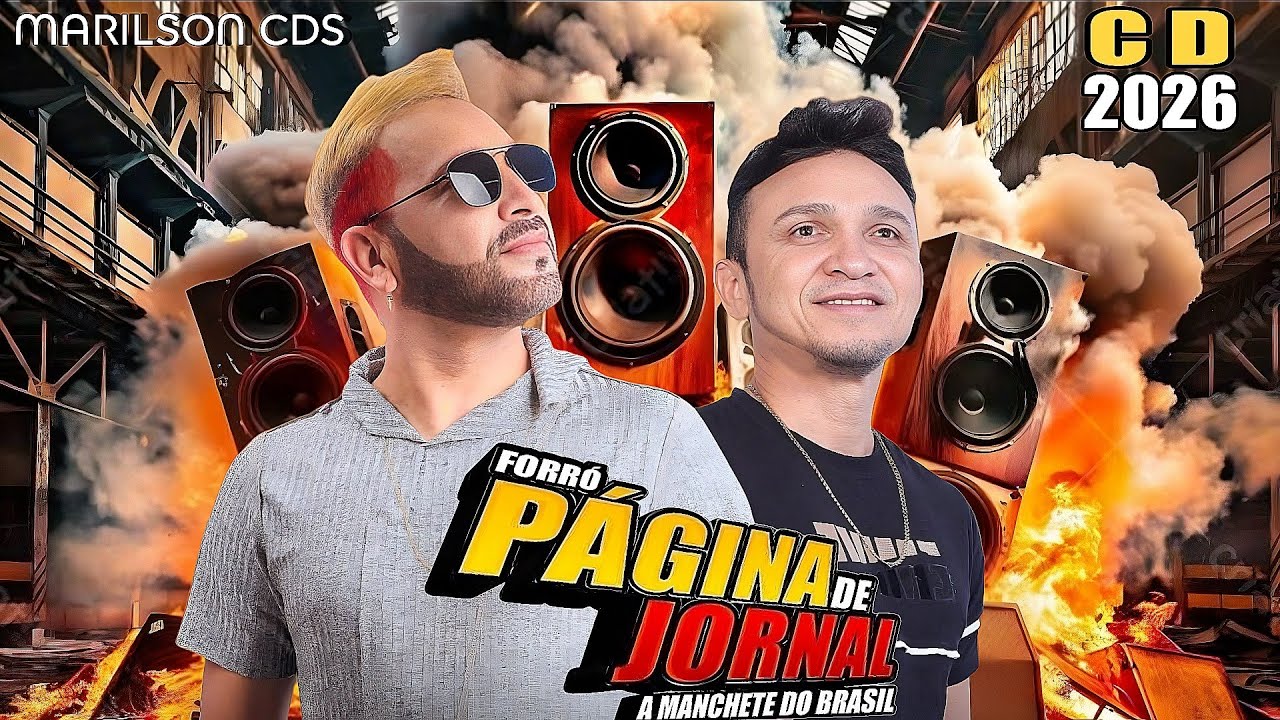 FORRÓ PÁGINA DE JORNAL CD PROMOCIONAL 2026 MUSUCAS NOVAS LANÇAMENTO 2026