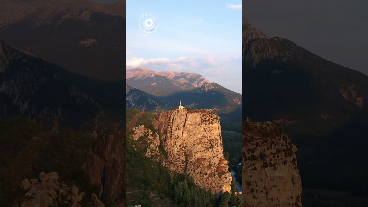 Mystical Church on the Cliff – Castellane from the Sky! ⛰️⛪"