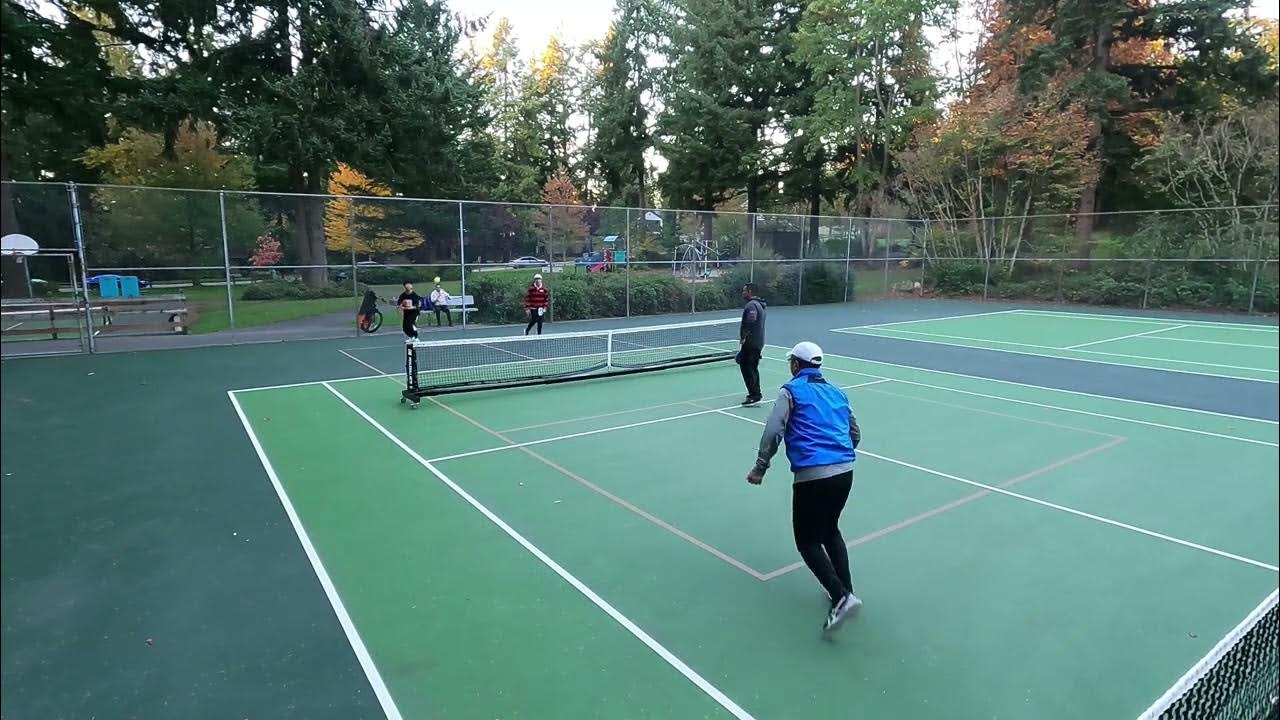 10/27/23 Pickleball Charles/Ankit vs Sam/Angus at Hillaire Park