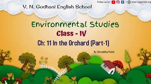 Env For Class 4 | Ch: 11 In the Orchard(Part-1) By Shrddha ms