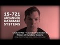 L01 - Course Information &amp; History of Databases [CMU Database Systems Spring 2017]