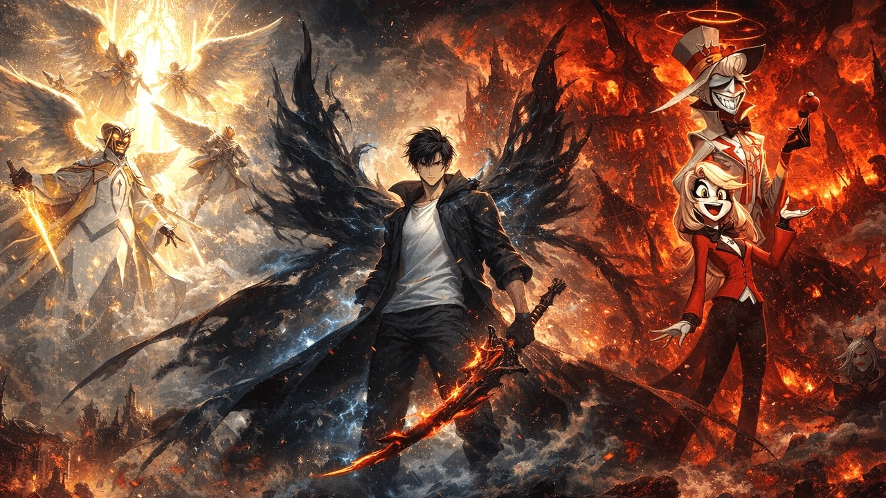 What If Sung JinWoo Appeared in Hazbin Hotel?