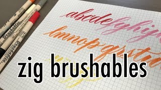 REVIEW: Kuretake Zig Brushables | YouTober Day 24 Profile