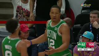 Grant Williams was ejected for making contact with a referee