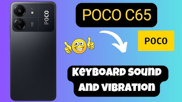 Keyboard sound and vibration settings POCO C65 || How to change Keyboard sound and vibration setting