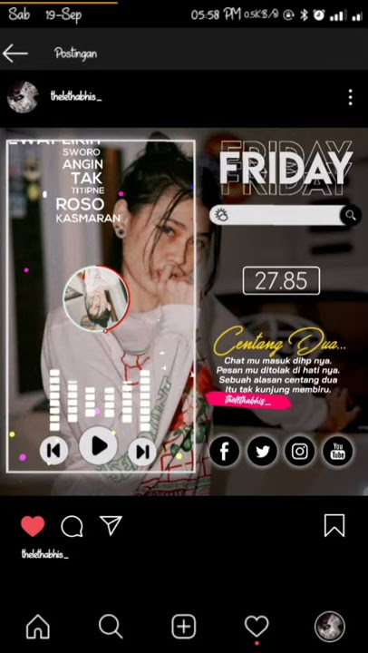 Story WA IG Lirik Lagu | rungokno sworo atiku
