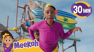 meekah s big water slide adventure fun learning kids meekah