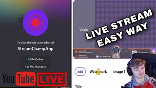 | HOW TO STREAM EASY WAY ON STREAM CHAM | 1080p HD QUALITY FREE | PUBG LIVE screenshot 1