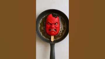 She melted the Evil ice cream in a frying pan 🍦Tom&jerry #shorts