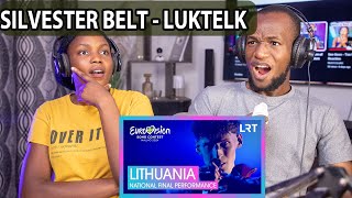 LET'S REACT TO LITHUANIA! 🇱🇹 // SILVESTER BELT - LUKTELK // NATIONAL FINAL PERFORMANCE // REACTION