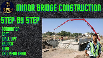 #sitevideo Minor bridge construction|Framed structure|Isolated footing|Without Bearings|Step-by-step