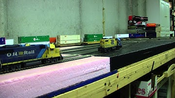 Custom Weathered Ontario Northand GP38-2 Trio with Tsunami Sound