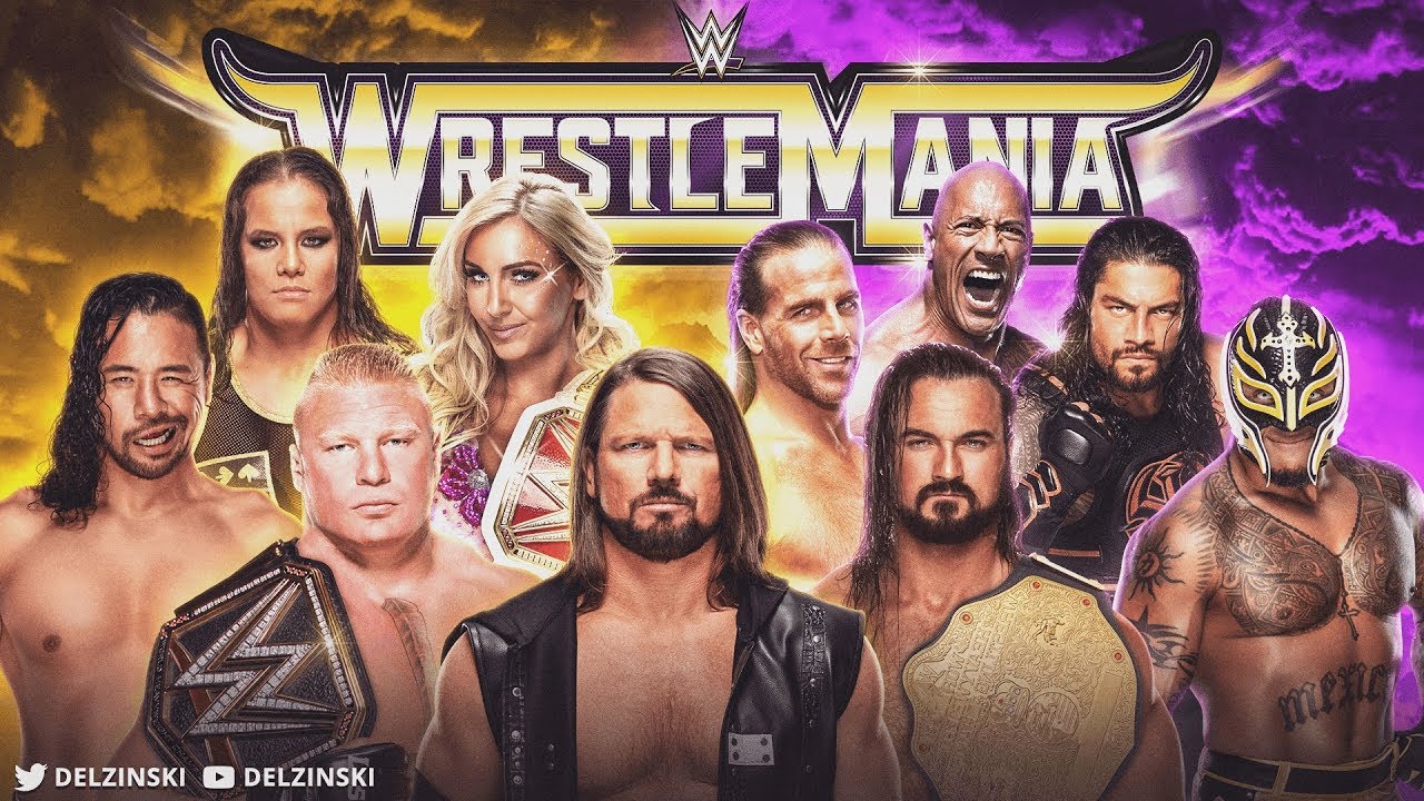 WrestleMania | WWE 2K19 Universe Mode | Delzinski - YouTube
