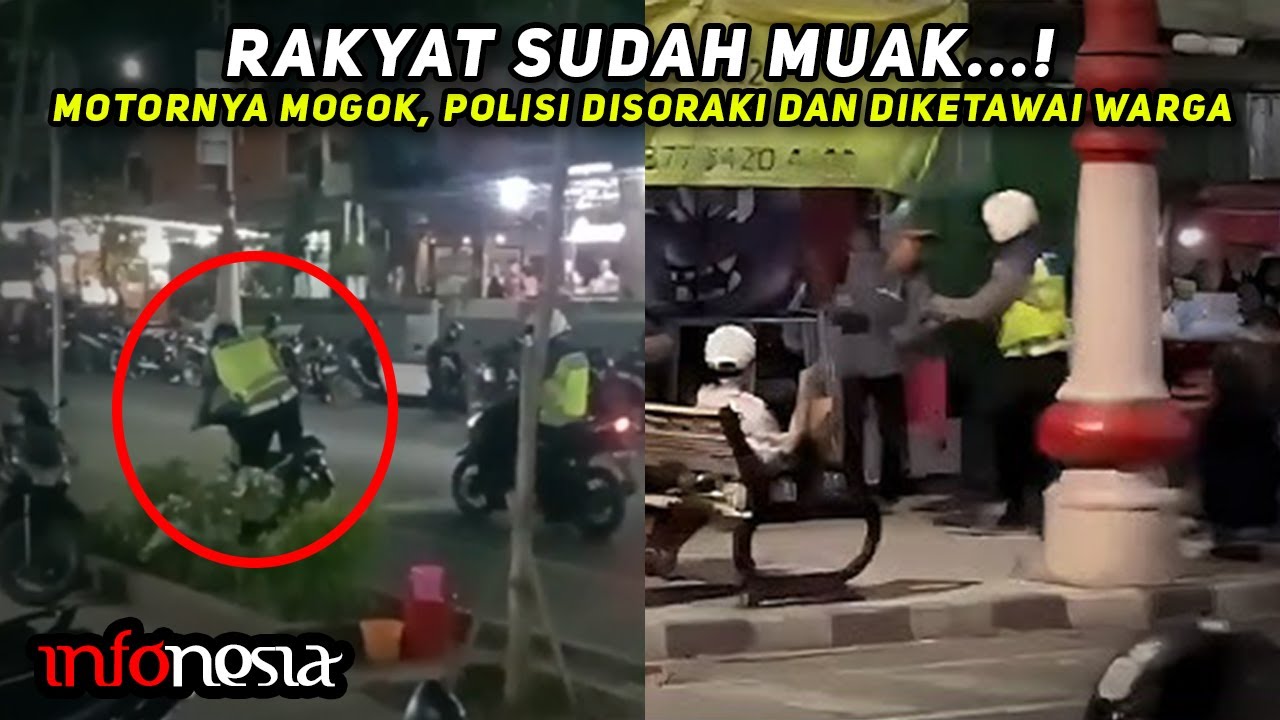 KAPOK...! Momen Polisi Kehilangan Harga Diri di Depan Warga