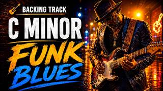 C Minor Funk Blues Backing Track – 98 BPM –Groovy Guitar Jam