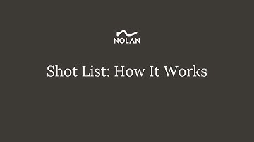 Shot List Generation with NolanAI: Streamline Your Pre-Production Workflow