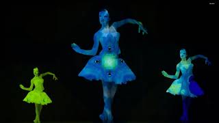 Famous Ballerina Dance Abstract Performance Psychedelic Profile