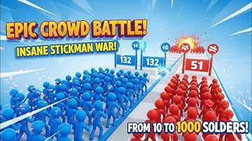 Rabble Runner War Run Game with amazing ASMR rush and collection