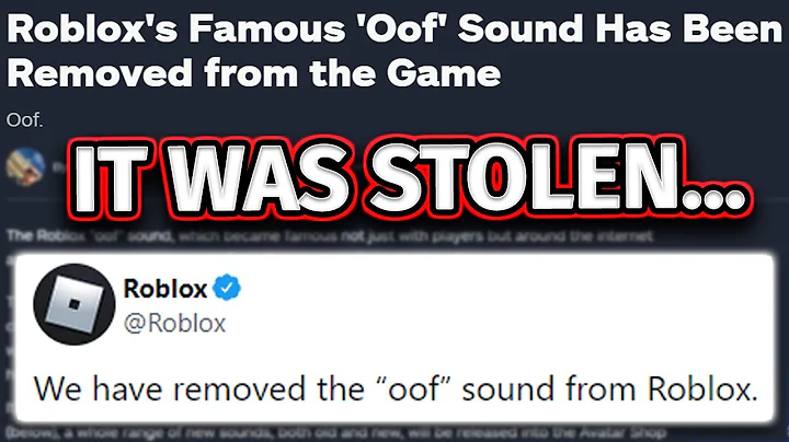 the real reason Roblox REMOVED the OOF sound...
