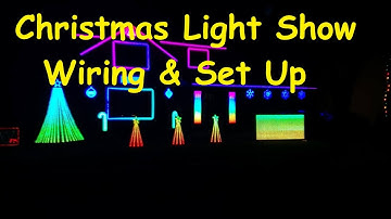 2020 Christmas Holiday Light Show to Music | Set up & walk through, behind the scenes